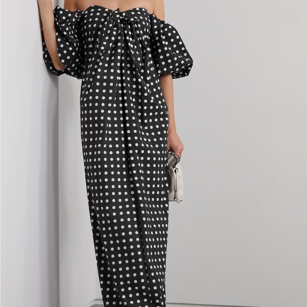 Caroline Constas Reyna polka-dot maxi dress